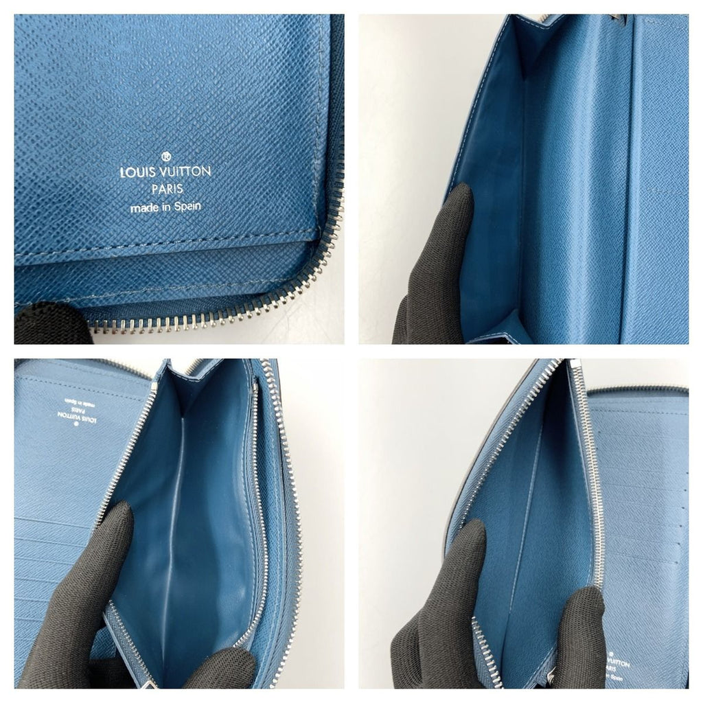 Louis Vuitton Epi Zippy Wallet Vertical Round Zipper Long Blue — view 7