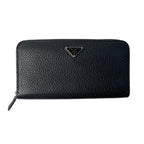 Prada Vitello Daino Leather Wallet Black