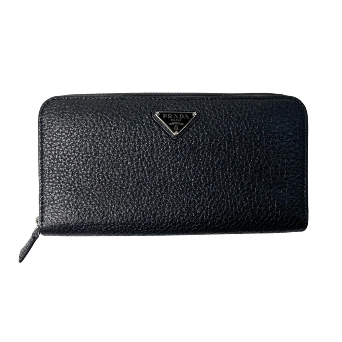 Prada Vitello Daino Leather Wallet Black
