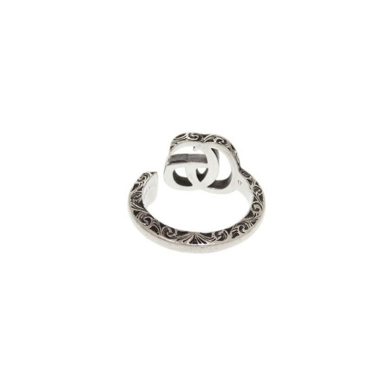 Gucci Double G Silver 925 Size 15-16 Ring 1241 — view 6