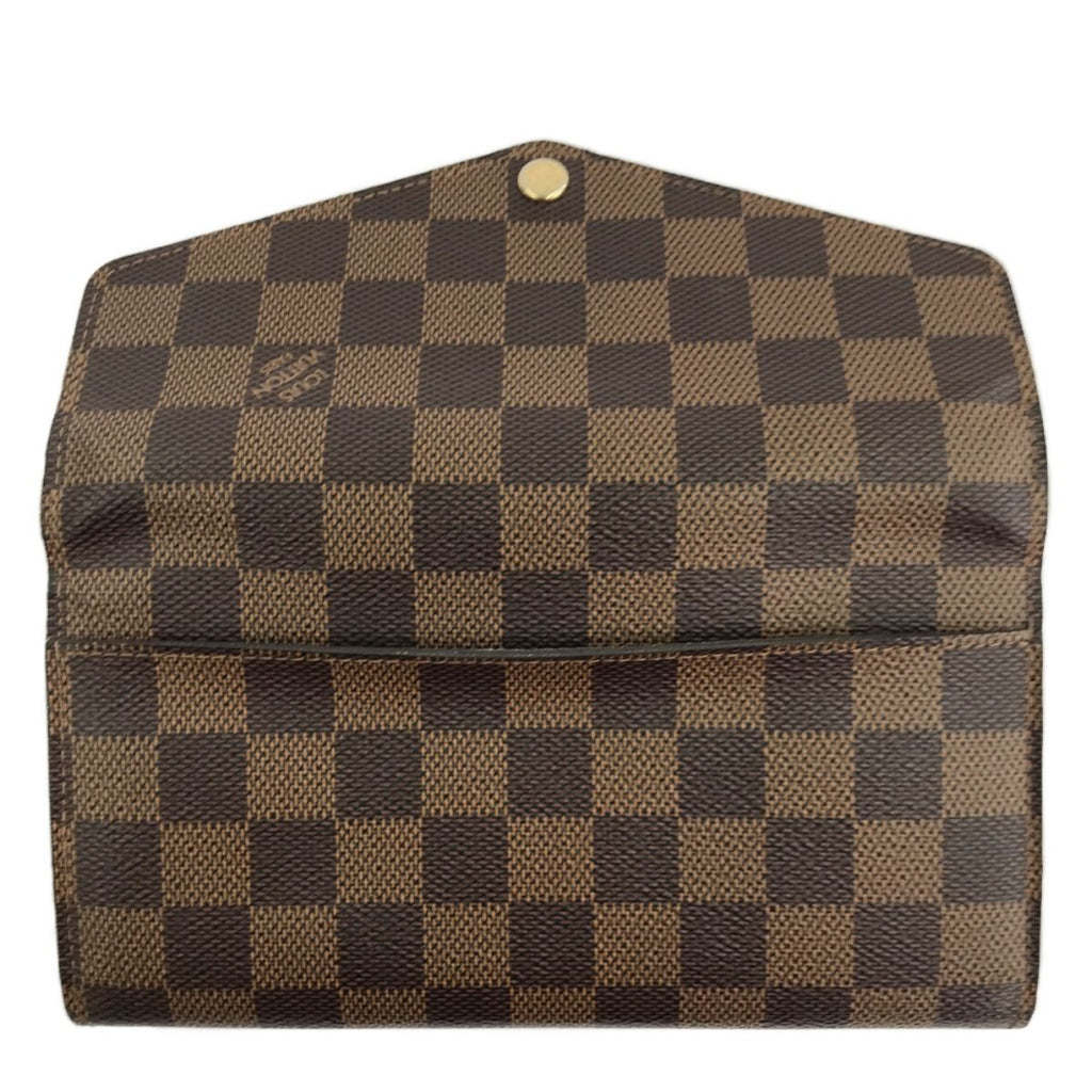Louis Vuitton Long Wallet Portefeuille Sarah Damier Ebene Pocket — view 5