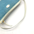 Celine Macadam Suede Hand Bag Blue — view 6