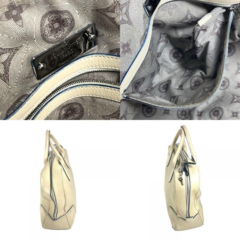 Louis Vuitton Business Bag Cuir Siwa Leather Ecru White — view 7