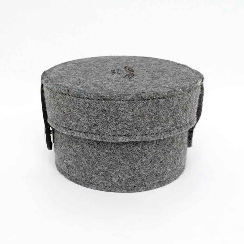 Hermes Sugar Box Gray Felt Accessory Case Interior Miscellaneous Goods — view 5