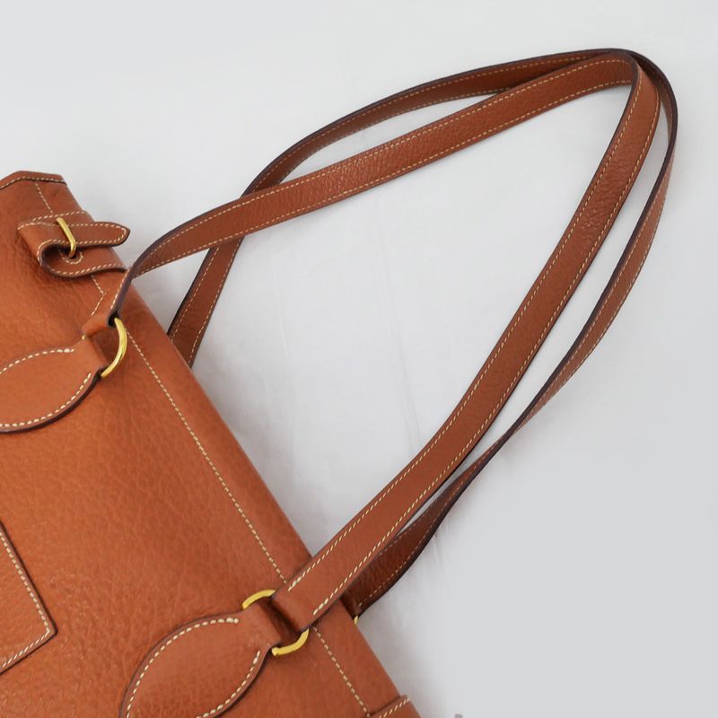 Hermes Cabas 40 Shoulder Tote Bag Gold Chable Coromandel OY Engraved — view 8