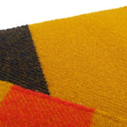 Hermes Cabas Wool Muffler Striped Mustard Yellow Scarf — view 7