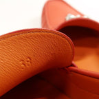 Hermes Moccasins Irving Driving Shoes 38 Orange — view 6