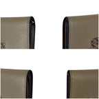 Loewe Anagram Trifold Wallet Pebble Grain Calf Sand Beige — view 4