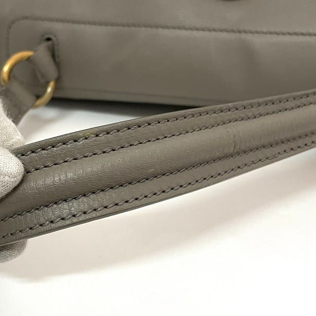 Saint Laurent 2-Way Bag Gray Purple Muse — view 8