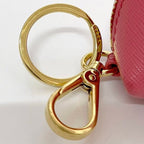 Prada Coin Case Pink 1 M1218 Saffiano Leather — view 9