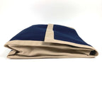 Hermes Clutch Bag Tapidocel Big Oversize D Cotton Navy — view 4