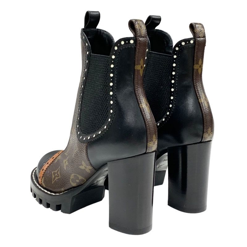 Louis Vuitton Rockabilly Line Monogram Short Boots Ankle Side Gore — view 4