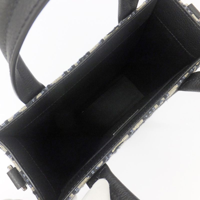 Dior Safari North South Oblique Jacquard Silver Hardware Hand — view 7