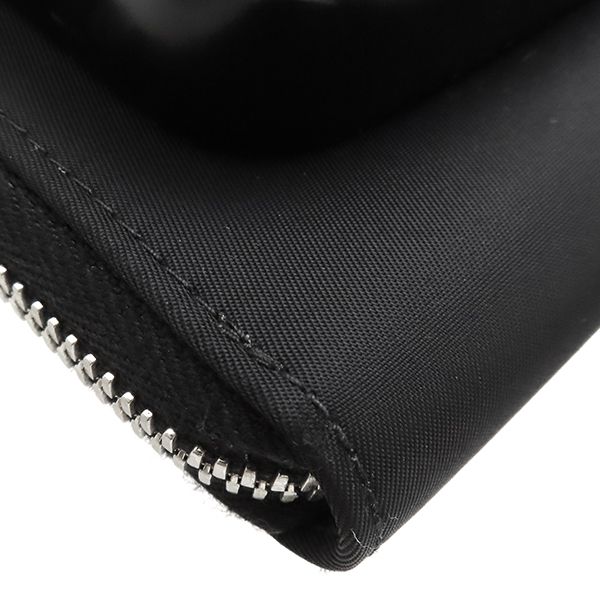Prada Shoulder Bag Re-Nylon Smartphone Case Nylon Leather Black Silver Hardware — view 4