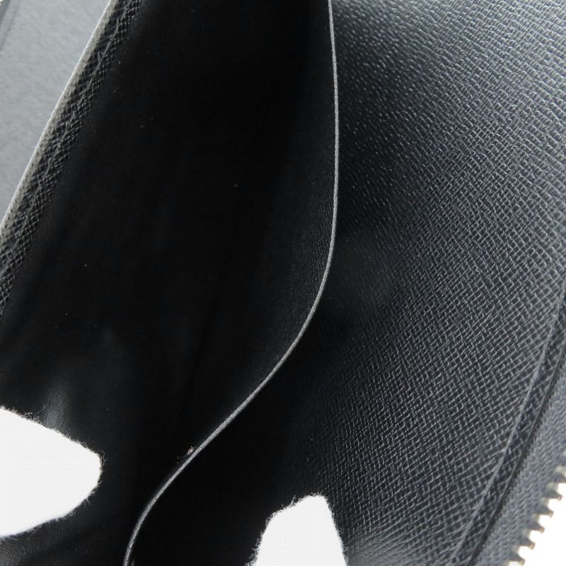 Louis Vuitton Organizer Athol Taiga Leather Black Long Wallet — view 6