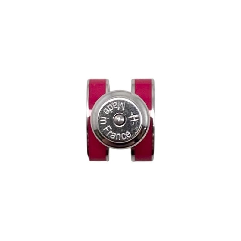 Hermes Earrings Pop Ash Mini H Pink Silver Hardware Boucles D'oreilles — view 4