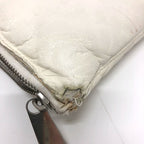 Bottega Veneta Clutch Bag Maxi Intrecciato Leather White — view 3