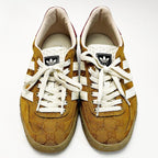 Gucci Adidas Collaboration Gazelle Sneakers Brown GG Supreme Size — view 2