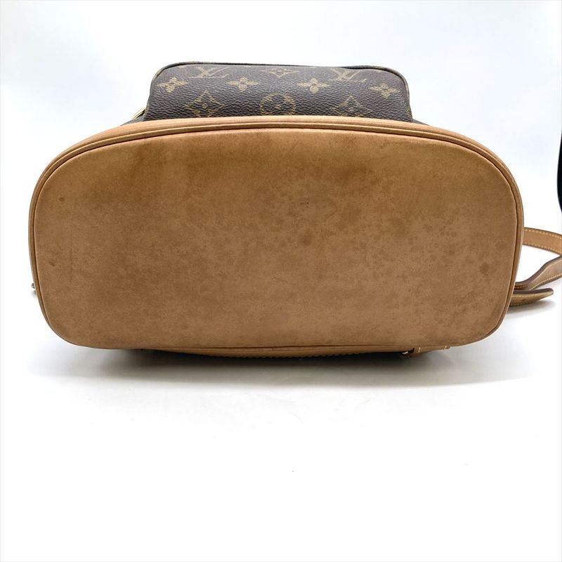 Louis Vuitton Montsouris MM Backpack Monogram Canvas Brown Gold Hardware — view 6