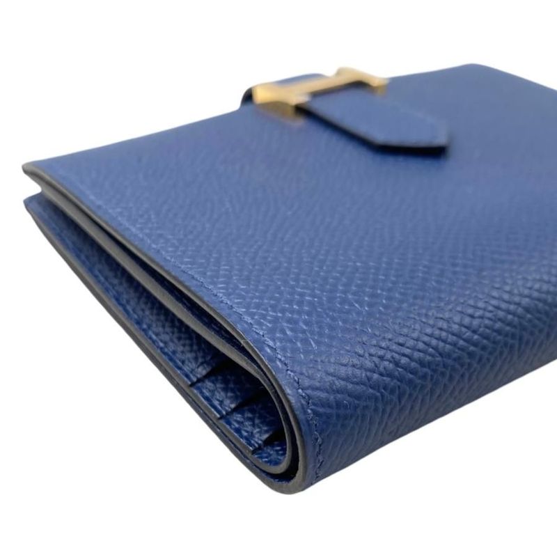 Hermes Bifold Wallet Bearn Compact Cc7 U Epson Navy — view 3