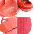 Chanel Sports Sandals Red Multicolor 36 Leather CC — view 8
