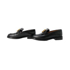Hermes Moccasins Impact Calf Leather 36.5 Shoes Black — view 2