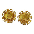 Chanel GP Faux Pearl 95 a Coco Mark Earrings Gold — view 7