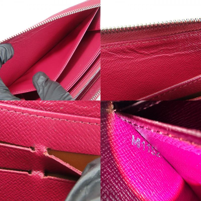 Louis Vuitton Long Wallet Zippy Epi Leather Fuchsia Bordeaux — view 9