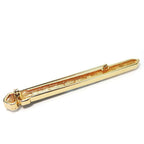 Christian Dior Brooch Metal Gold Clear Hardware Plated Rhinestone Ribbon — view 3