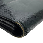 Chanel Sebulga Fold Long Wallet Coco Mark Caviar Leather Black — view 4