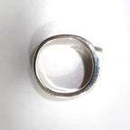 Hermes Candy Ring Silver 925 Size 52 10.8 g Cracked Rings Accessories White H7922 — view 5