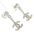 Chanel Earrings Coco Mark CC Abe124 B24 B Silver Accessorie — view 4