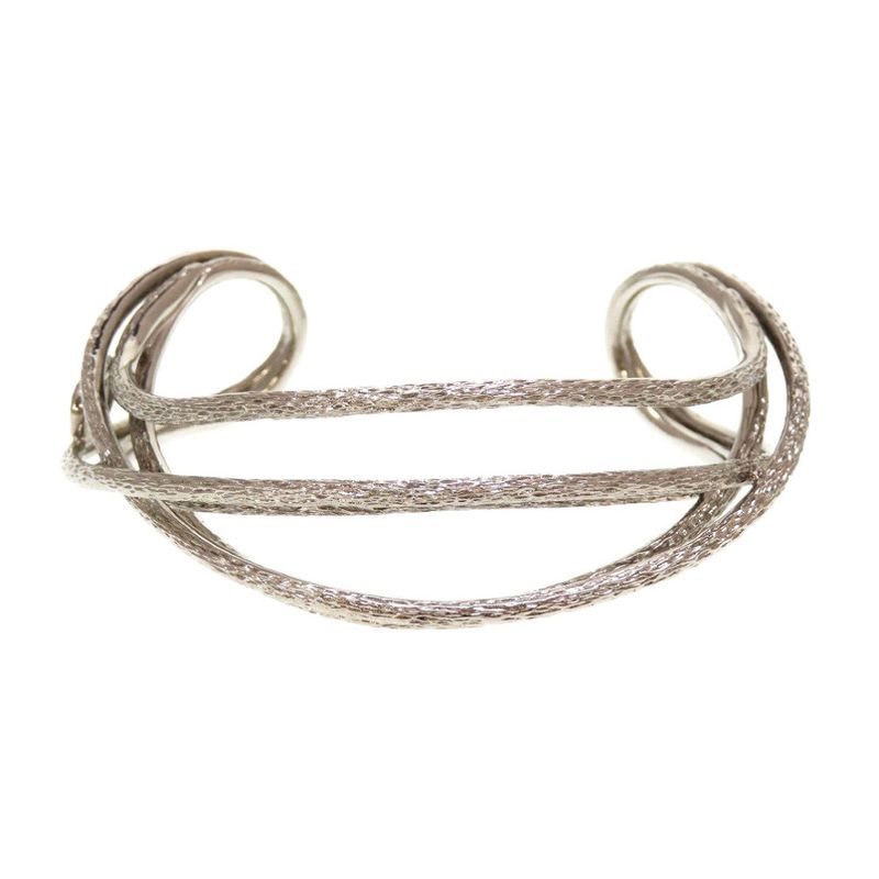Christian Dior CD Logo Metal Silver Bracelet Bangle 0029 — view 4