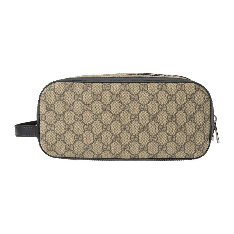 Gucci Pouch GG Supreme Beige Black — view 2