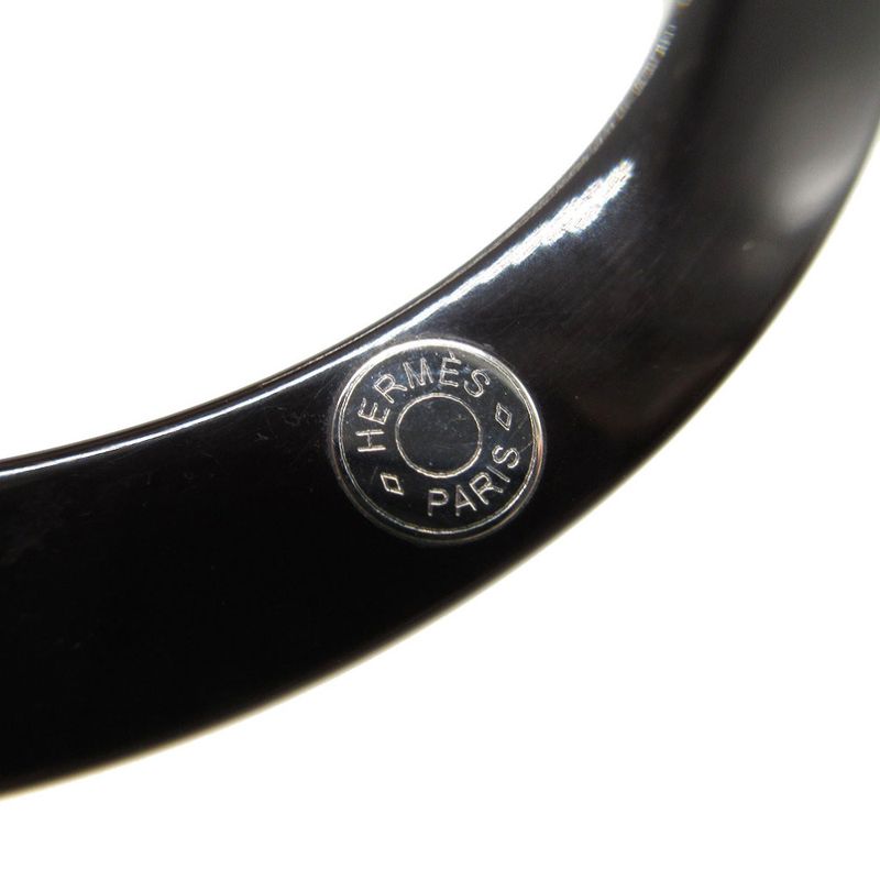 Hermes Mikado Horn & Lacquer Necklace Lacquerwood Gray Pink Green 1400 — view 7