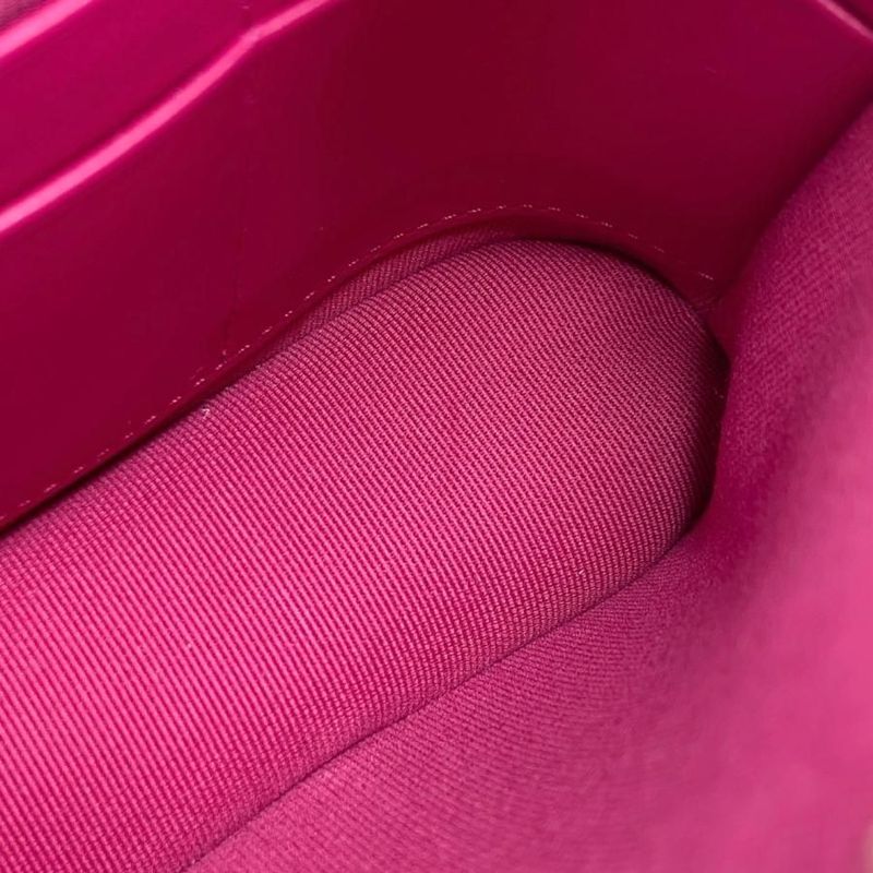 Chanel Shoulder Bag Classic Chain Clutch Quilted Caviar Leather Pink — view 7