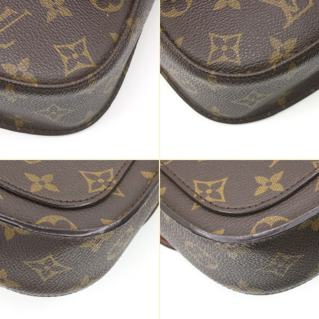 Louis Vuitton Shoulder Bag Monogram Saint-Cloud Cracks in the Folds Inside — view 7