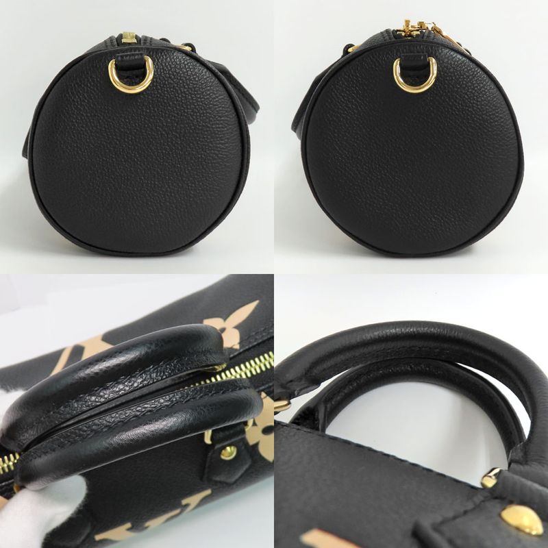 Louis Vuitton Papillon BB Monogram Empreinte 2-Way Handbag Black — view 6