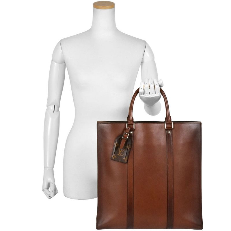 Louis Vuitton Sac Plat Tote Nomade Brown Ombre Leather Calf — view 9