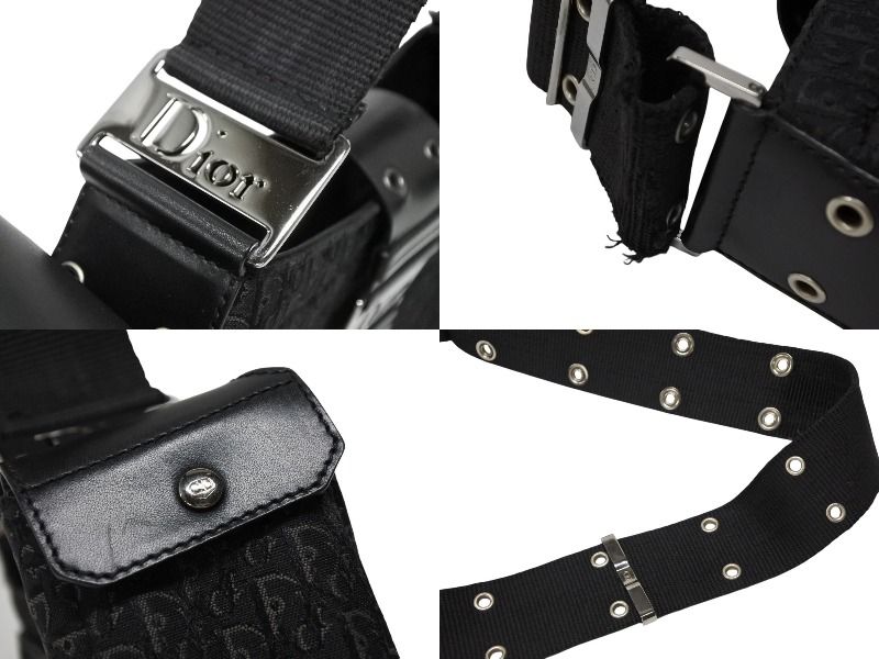 Dior Trotter Line Street Chic Shoulder Bag Black — view 4