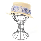 Louis Vuitton Monogram Watercolor Chapeau Summertime Straw Hat Ivory 58
