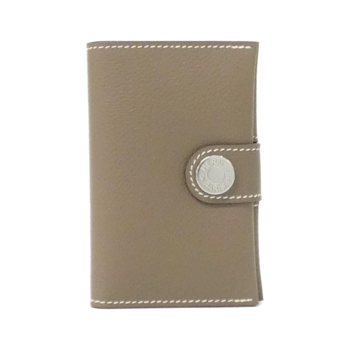 Hermes Card Case Card Holders Silver