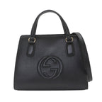 Gucci Soho Interlocking G 2-Way Bag Leather Black