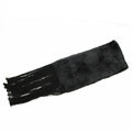 Gucci Tippet Scarf Shawl Fur Beaver Silk Fringe Black