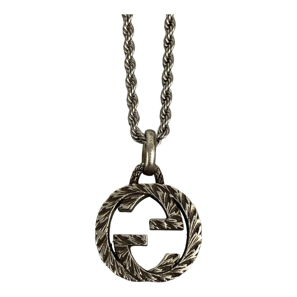 Gucci Necklace Interlocking G Silver 925 Chain Non Product