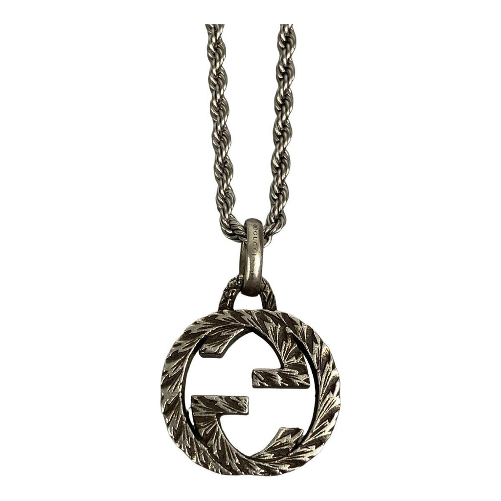 Gucci Necklace Interlocking G Silver 925 Chain Non Product — view 2