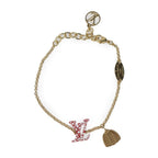 Louis Vuitton Bracelet Iconic Infinity Dot M0970 A Metal Gold Red Yayoi Kusama