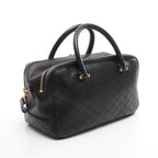 Saint Laurent Paris Handbag Rear Duffle Black Leather 2-Way — view 2