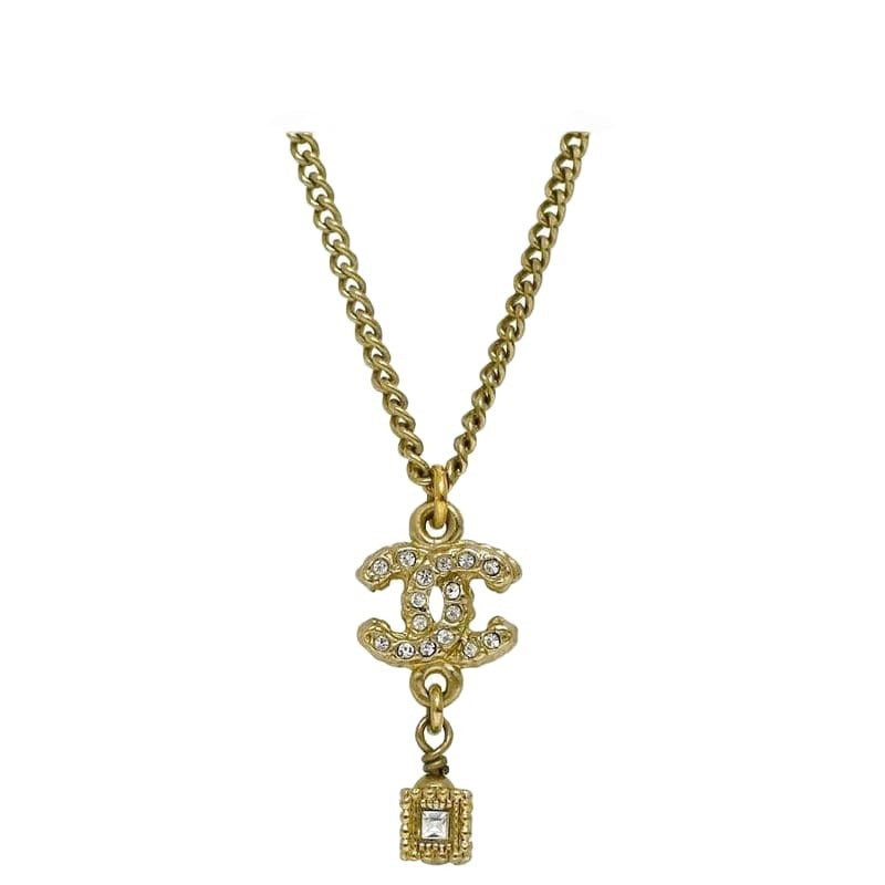 Chanel CC Long Necklace Gold Coco Mark GP A12 — view 3