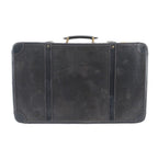 Gucci Vintage Leather Trunk Hardcase Bag Suitcase Black